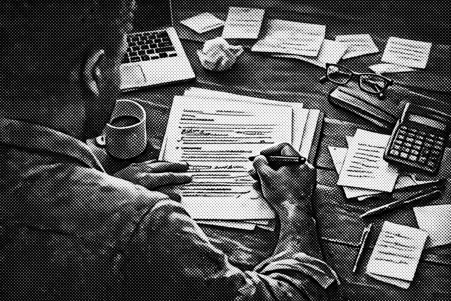 Candidate rewriting a CV with measurable achievements