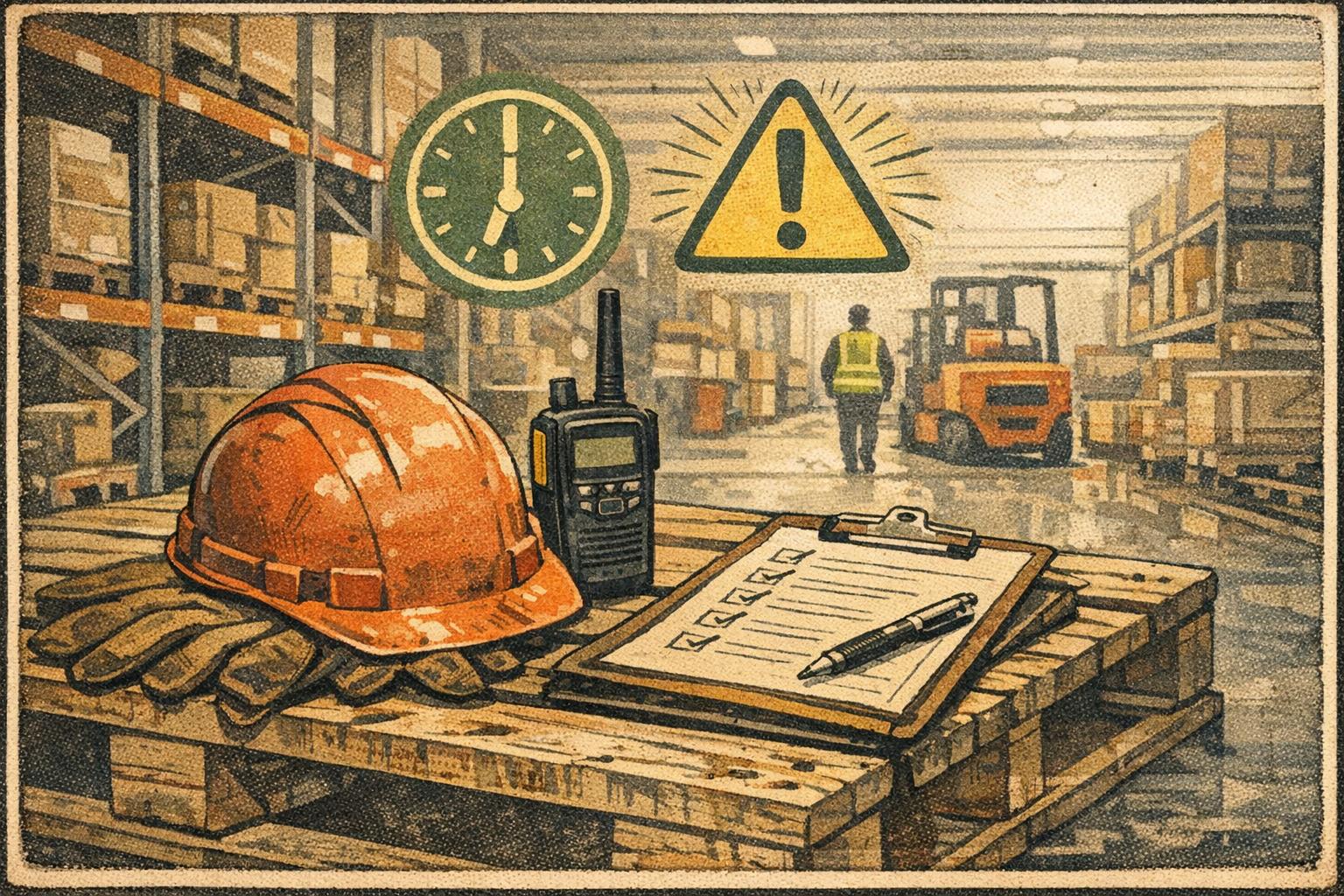 Warehouse hiring team reviewing candidate screening results