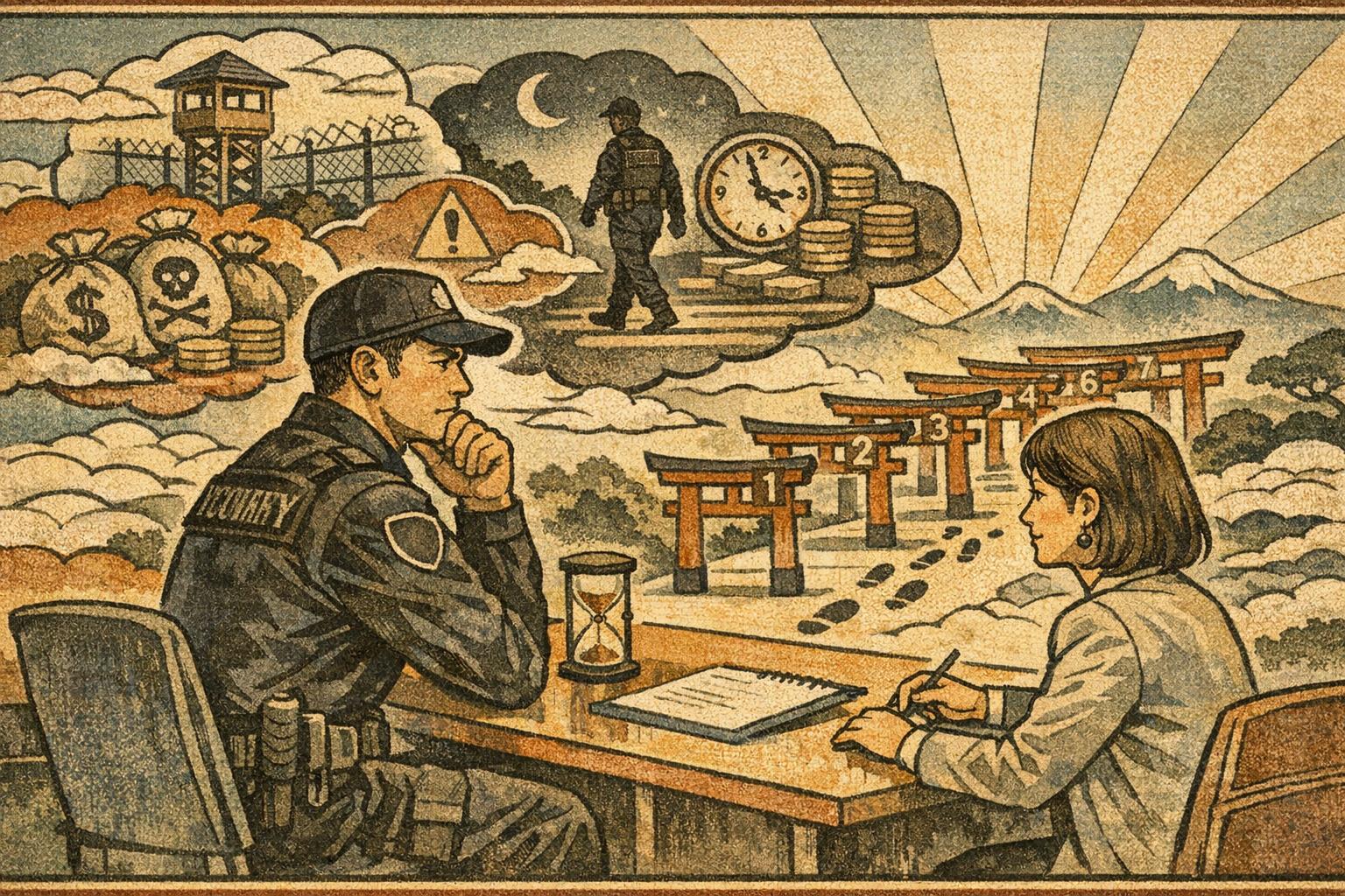 Özel güvenlik mülakatında doğru soruları soran aday