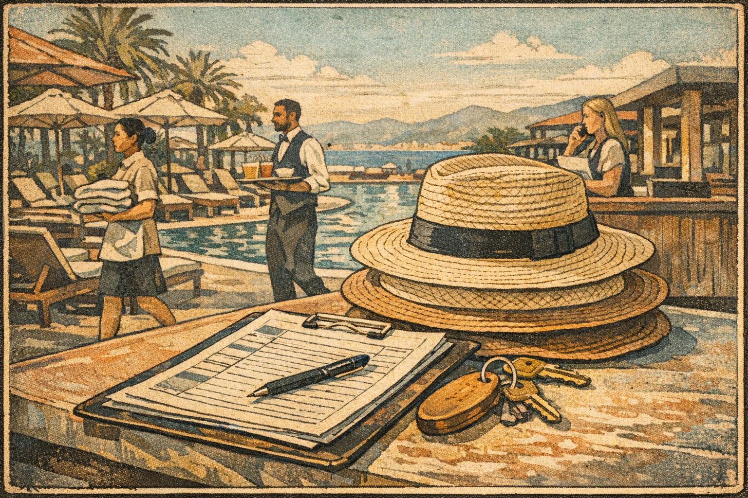 Turizm sezonu öncesi toplu işe alım sürecini yöneten ekip