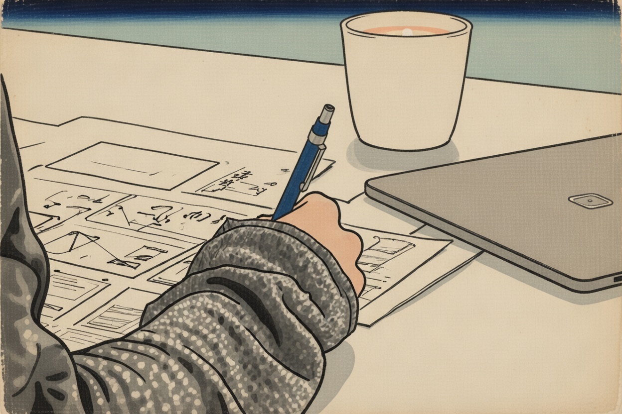 AI interview research visual